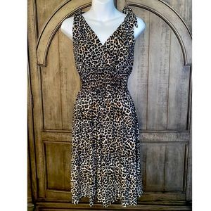 A Mandie Bee dress By: Heartbreaker wiggle dress in leopard print